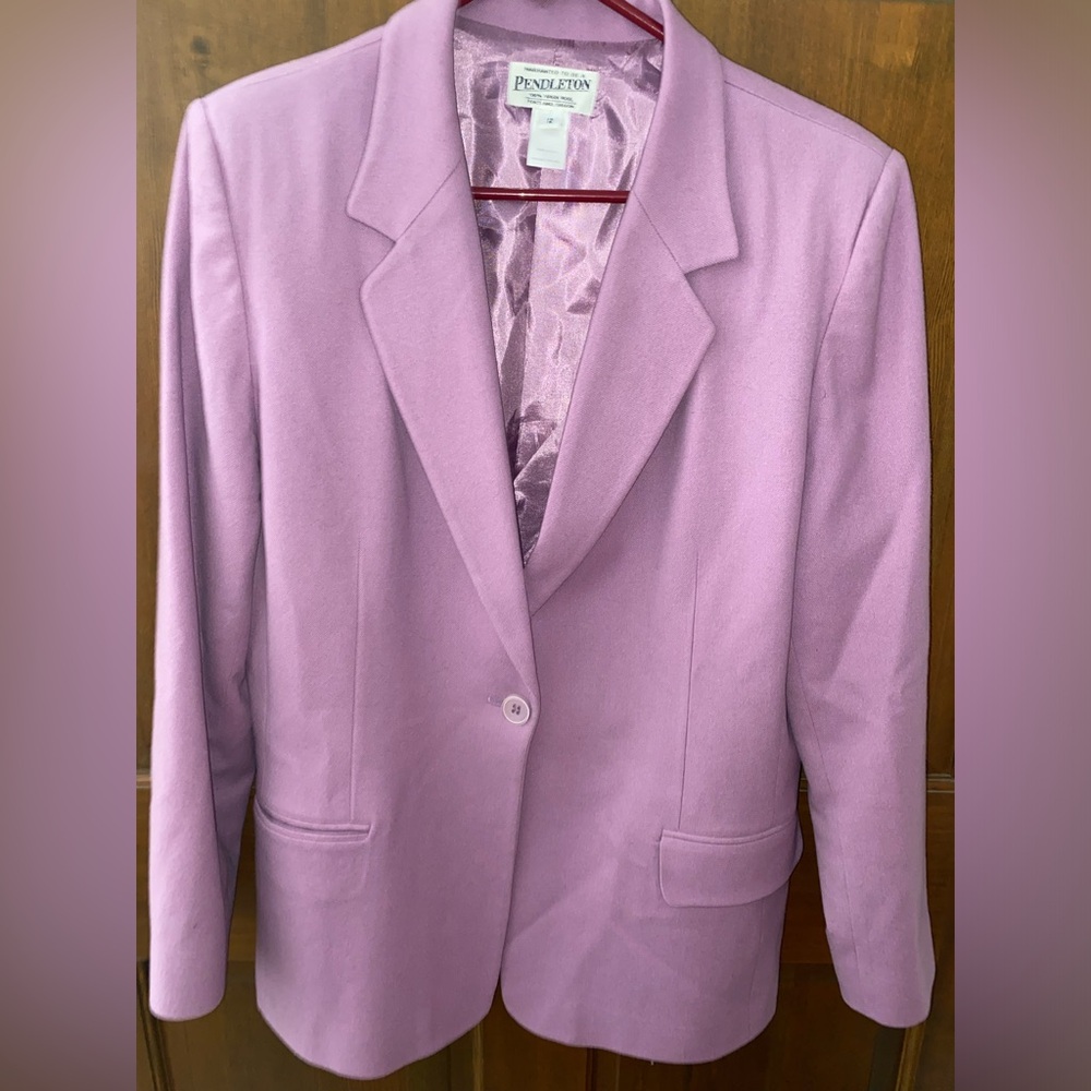Pendleton virgin wool blazer size 12 spring color
